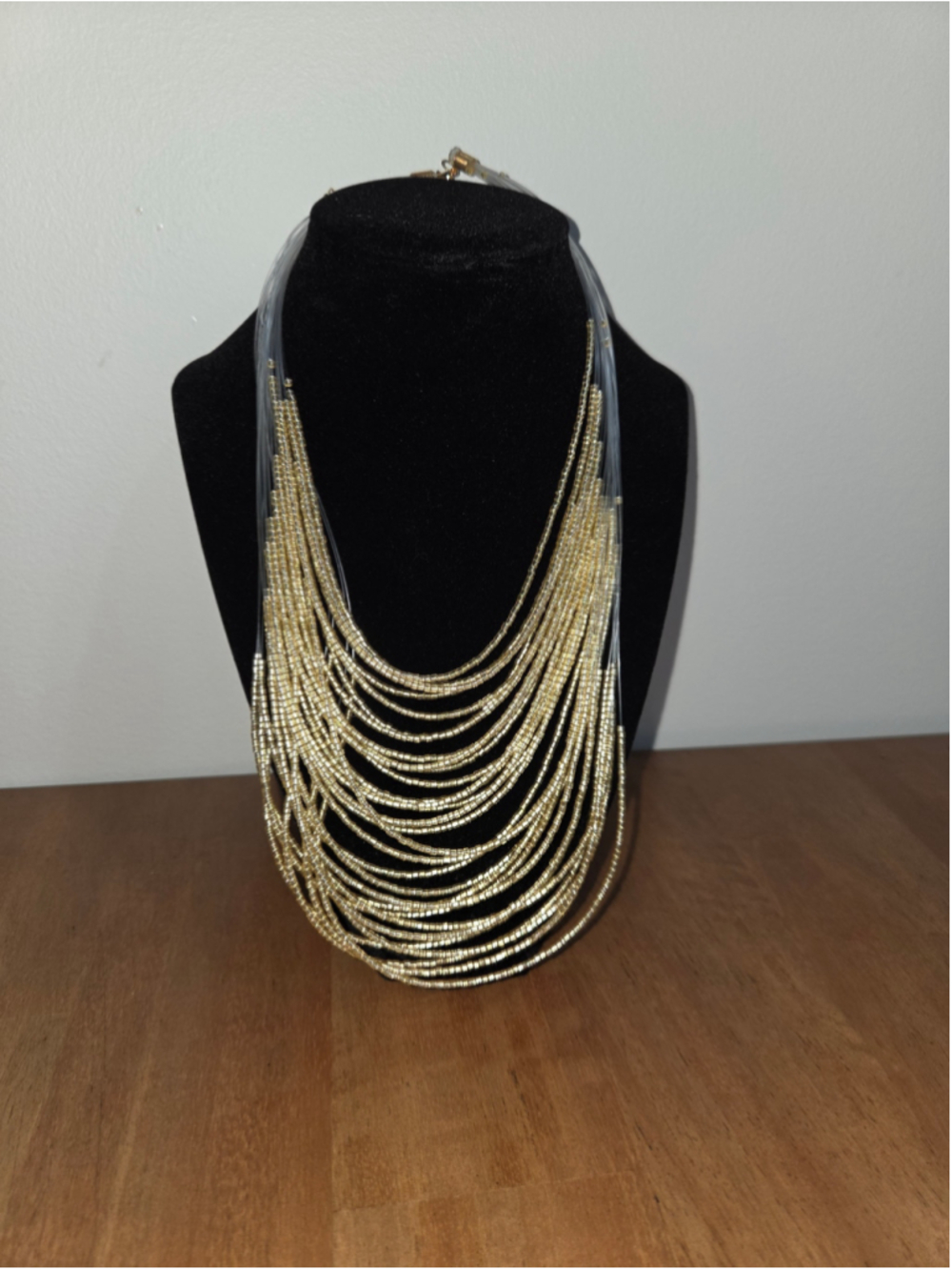 Paparazzi Women's Multi-Strand Gold-colored Statement Necklace, One Size